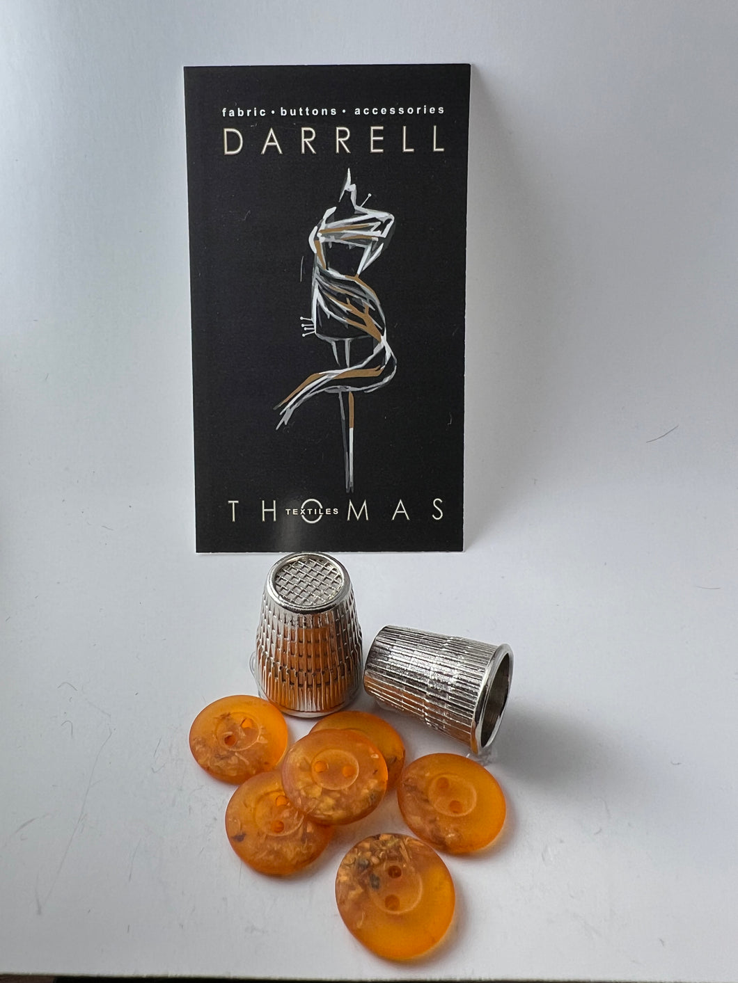 Orange Speckled 2 Hole Button.   Price per Button