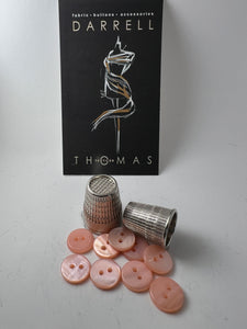 Baby Pink Glossy MOP Button