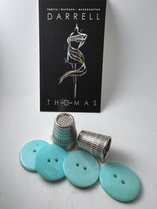 Aqua Glossy MOP Button