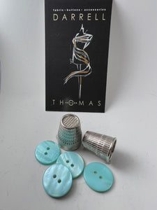 Aqua Glossy MOP Button