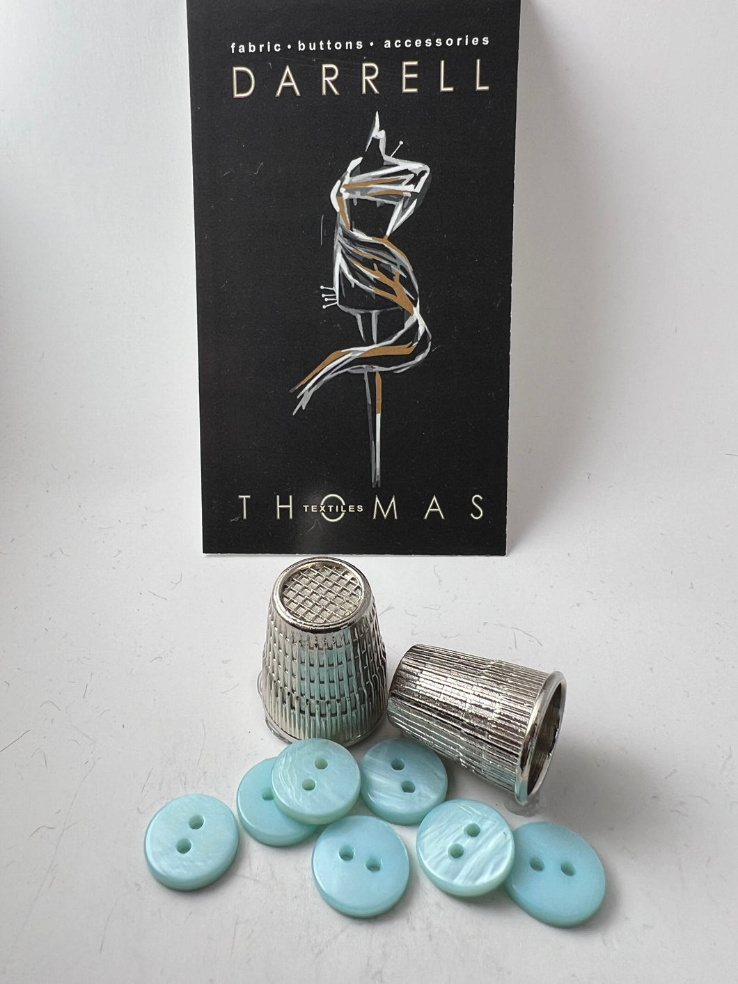 Aqua Glossy MOP Button