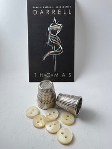 Ivory Glossy MOP Button