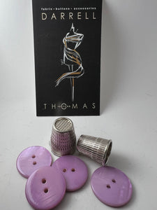 Lilac Glossy MOP Button