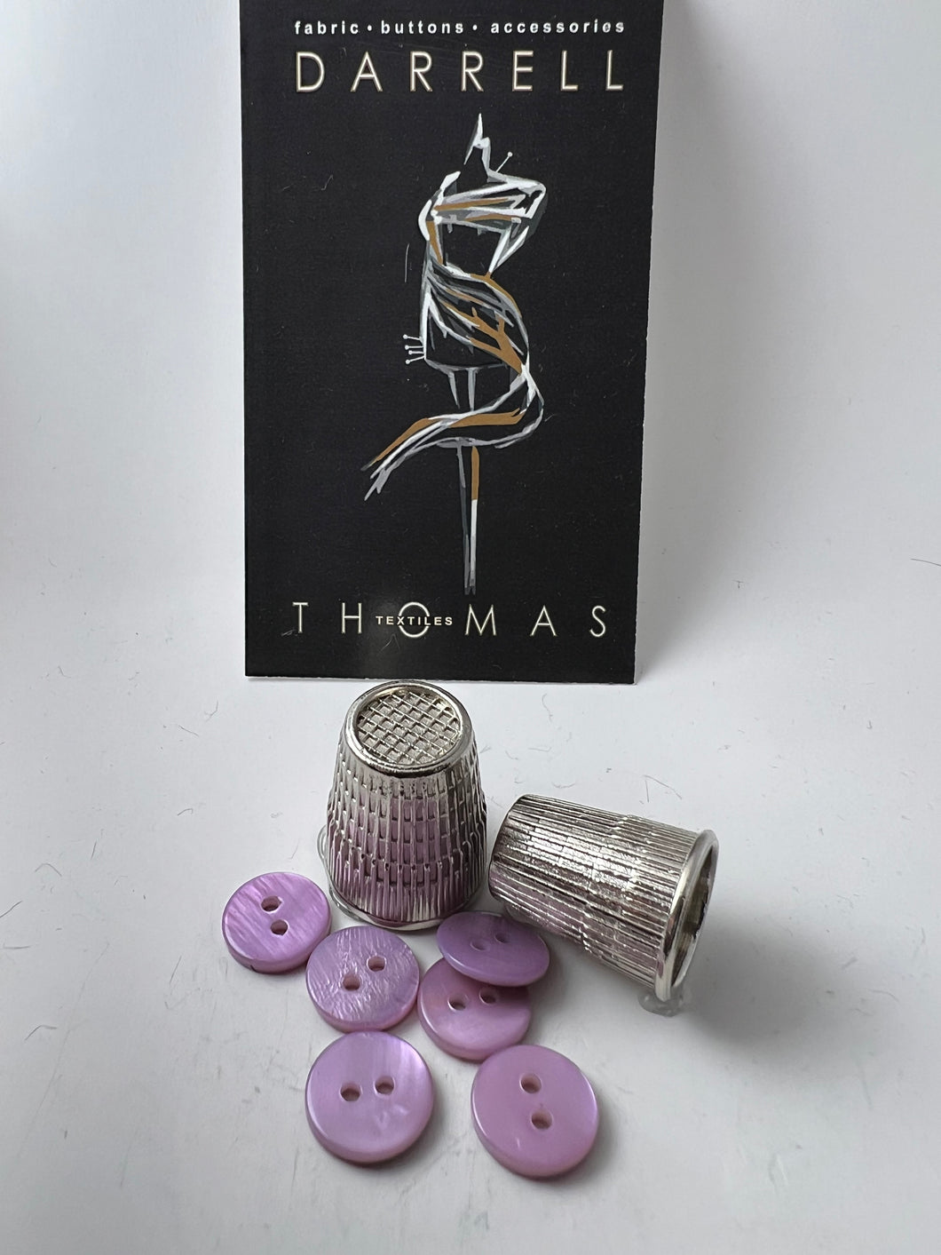 Lilac Glossy MOP Button