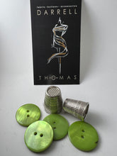 Load image into Gallery viewer, Lime Green Glossy MOP Button