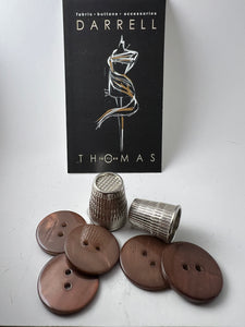 Brown Glossy MOP Button