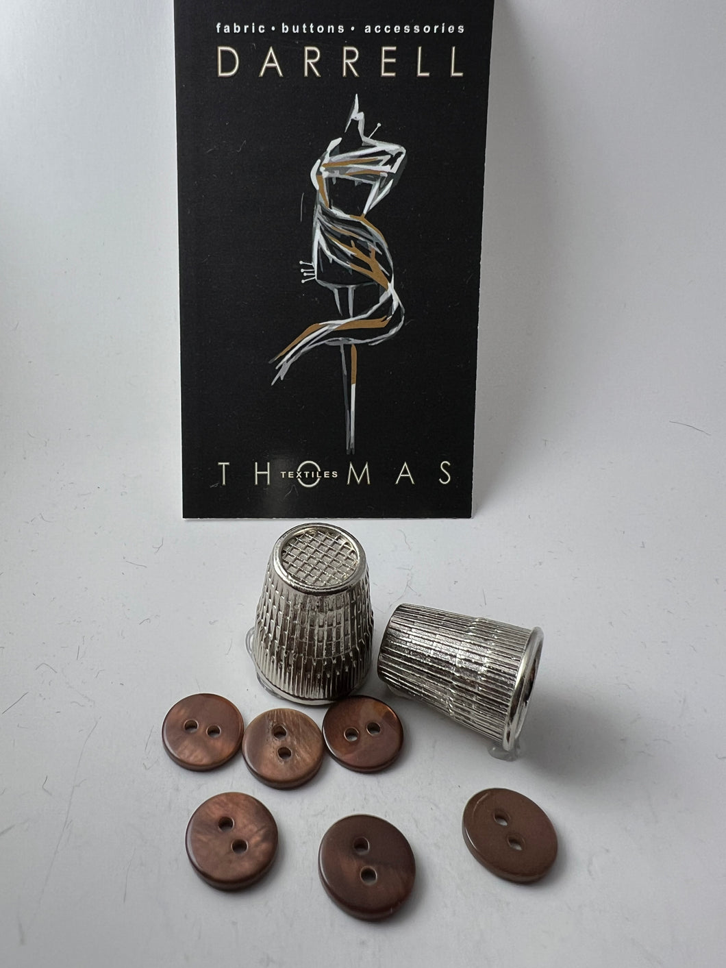 Brown Glossy MOP Button