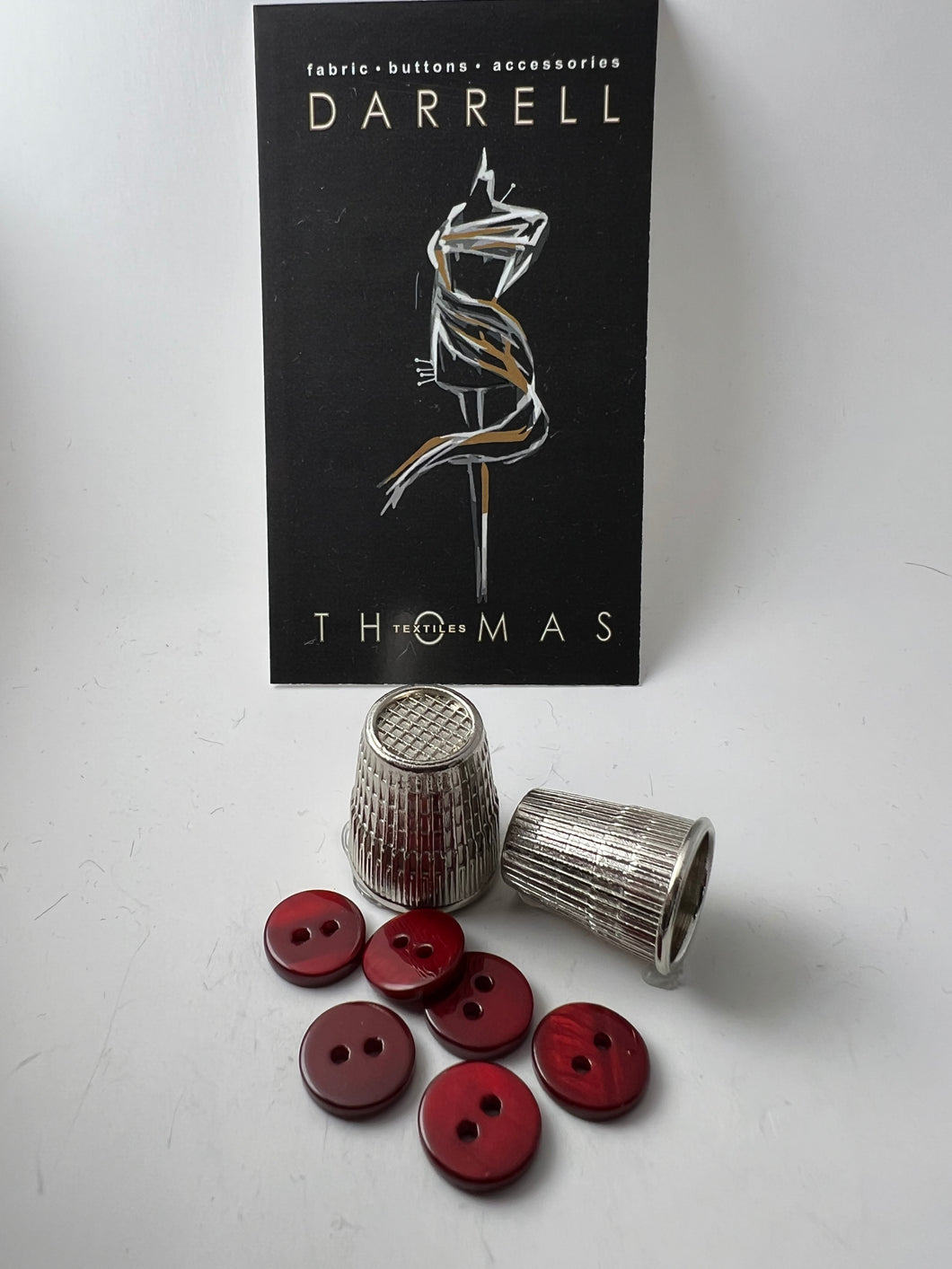Burgundy Glossy MOP Button