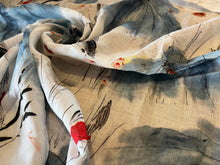 Load image into Gallery viewer, #1721 Digital Printed Koy Fish 100% Linen Remnant