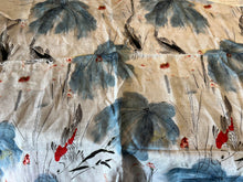 Load image into Gallery viewer, #1721 Digital Printed Koy Fish 100% Linen Remnant