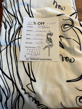 Load image into Gallery viewer, #1722 White &amp; Black Abstract knit 2 way stretch. 95% Cotton 5% Elastane Remnant