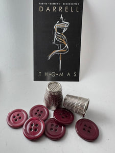 Burgundy MOP 4 Hole Button