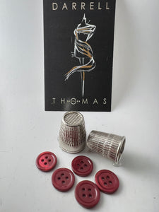 Burgundy MOP 4 Hole Button