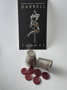 Burgundy MOP 4 Hole Button