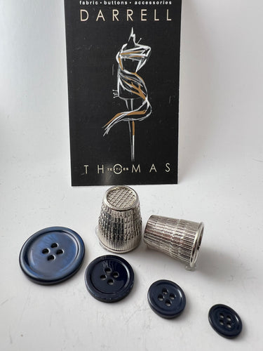 Black  MOP 4 Hole Button