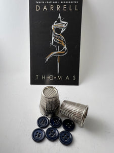 Navy Blue MOP 4 Hole Button