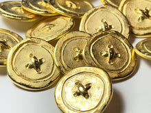 Load image into Gallery viewer, Gold Stitched Metal Button    Price per Button