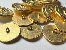 Load image into Gallery viewer, Gold Stitched Metal Button    Price per Button