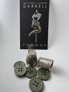 Khaki Green MOP 4 Hole Button