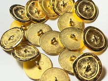 Load image into Gallery viewer, Gold Stitched Metal Button    Price per Button