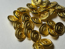 Load image into Gallery viewer, Gold Stitched Metal Button    Price per Button