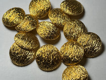 Load image into Gallery viewer, Gold Textured Metal Button    Price per Button