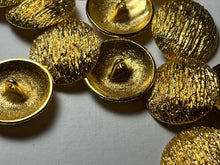 Load image into Gallery viewer, Gold Textured Metal Button    Price per Button