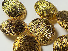Load image into Gallery viewer, Gold Textured Metal Button    Price per Button
