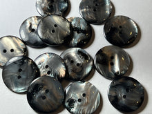 Load image into Gallery viewer, Silver &amp; Black Pearl Buttons.    Price per Button