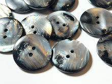 Load image into Gallery viewer, Silver &amp; Black Pearl Buttons.    Price per Button