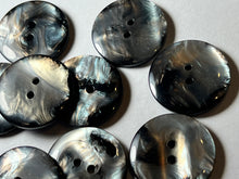 Load image into Gallery viewer, Silver &amp; Black Pearl Buttons.    Price per Button