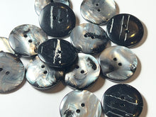 Load image into Gallery viewer, Silver &amp; Black Pearl Buttons.    Price per Button