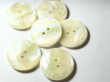 Load image into Gallery viewer, Ecru Plastic Pearl Buttons.    Price per Button
