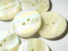 Load image into Gallery viewer, Ecru Plastic Pearl Buttons.    Price per Button