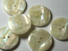 Load image into Gallery viewer, Ecru Plastic Pearl Buttons.    Price per Button