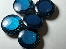 Load image into Gallery viewer, Sapphire Blue Halo Buttons.    Price per Button