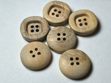 Load image into Gallery viewer, Natural 100% Wood Buttons.    Price per Button