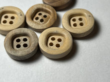 Load image into Gallery viewer, Natural 100% Wood Buttons.    Price per Button