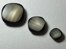 Load image into Gallery viewer, Green Grey Duet Square Buttons.    Price per Button