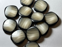 Load image into Gallery viewer, Green Grey Duet Square Buttons.    Price per Button