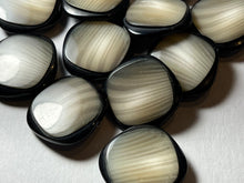 Load image into Gallery viewer, Green Grey Duet Square Buttons.    Price per Button