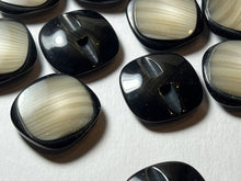 Load image into Gallery viewer, Green Grey Duet Square Buttons.    Price per Button