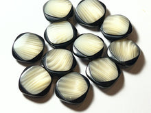 Load image into Gallery viewer, Green Grey Duet Square Buttons.    Price per Button