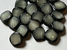 Load image into Gallery viewer, Green Grey Duet Square Buttons.    Price per Button