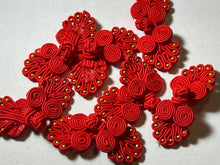 Load image into Gallery viewer, Chinese Red Frog Closure with Beads    Price per Frog