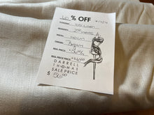 Load image into Gallery viewer, #1724 Designer Icebreaker Satin Backed 100% Linen Remnants 60% off!!