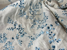 Load image into Gallery viewer, Laura Ashley 100%  Linen Embroidery  1/4 Metre Price