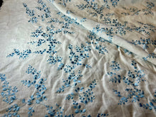 Load image into Gallery viewer, Laura Ashley 100%  Linen Embroidery  1/4 Metre Price