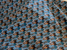 Load image into Gallery viewer, Little Eustacia Teal &amp; Airforce Blue Liberty of London 100% Cotton Tana Lawn     1/4 Meter Price