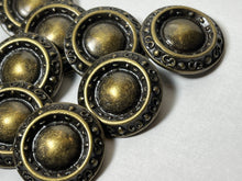 Load image into Gallery viewer, Antique Gold Cut Metal Button    Price per Button